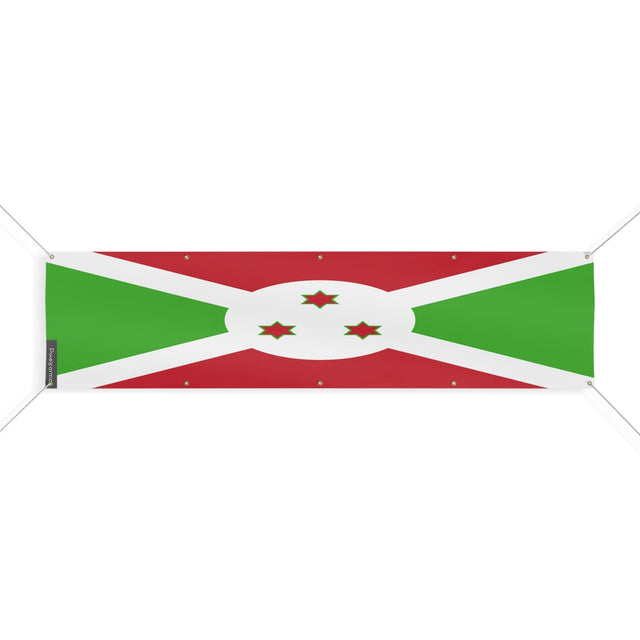 Drapeau du Burundi 10 Oeillets en plusieurs tailles - Pixelforma 