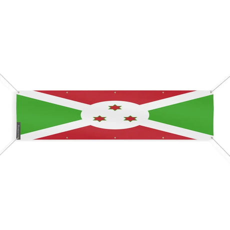 Drapeau du Burundi 10 Oeillets en Plusieurs Tailles (XL) - Pixelforma 