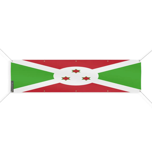 Drapeau du Burundi 10 Oeillets en Plusieurs Tailles (XL) - Pixelforma 