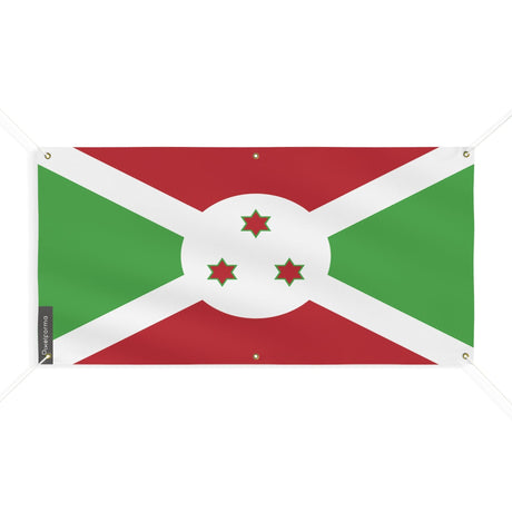 Drapeau du Burundi 6 Oeillets en plusieurs tailles - Pixelforma 