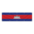 Drapeau du Cambodge grand format XL en polyester avec dix œillets