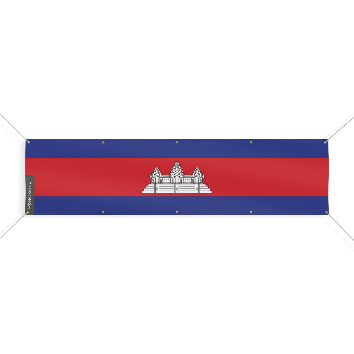 Drapeau du Cambodge 10 Oeillets en plusieurs tailles - Pixelforma 