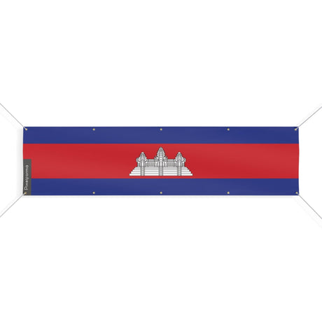 Drapeau du Cambodge 10 Oeillets en plusieurs tailles - Pixelforma 