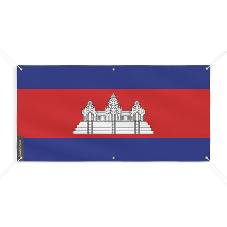 Drapeau du Cambodge 6 Oeillets en plusieurs tailles - Pixelforma 
