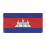 Drapeau du Cambodge 6 Oeillets en plusieurs tailles - Pixelforma