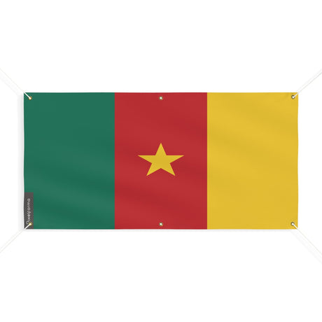 Drapeau du Cameroun 6 Oeillets en plusieurs tailles - Pixelforma