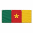Drapeau cameroun polyester résistant usage extérieur durable