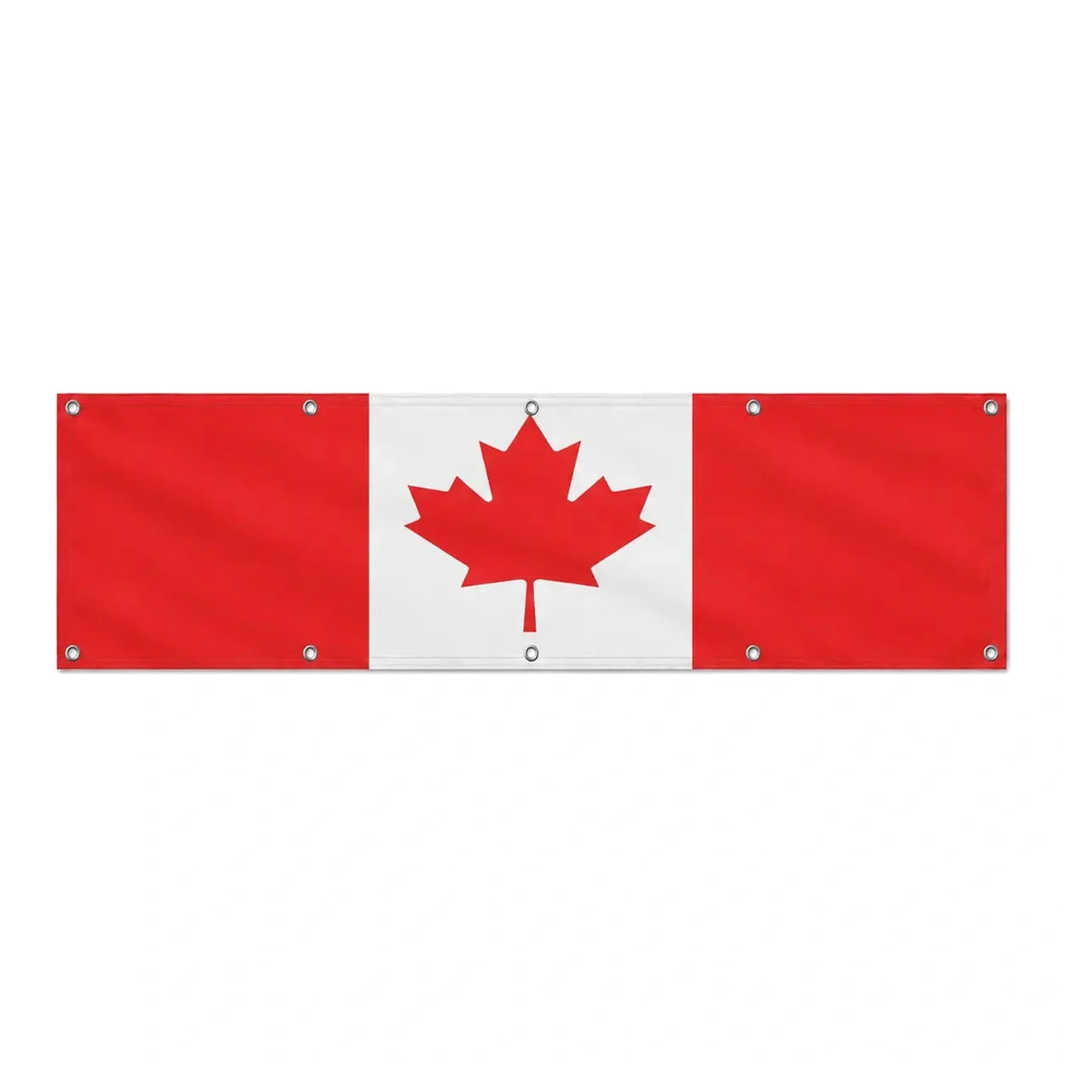 Drapeau du Canada grand format XL en polyester avec dix œillets
