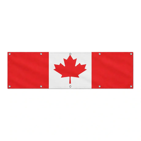 Drapeau du Canada grand format XL en polyester avec dix œillets