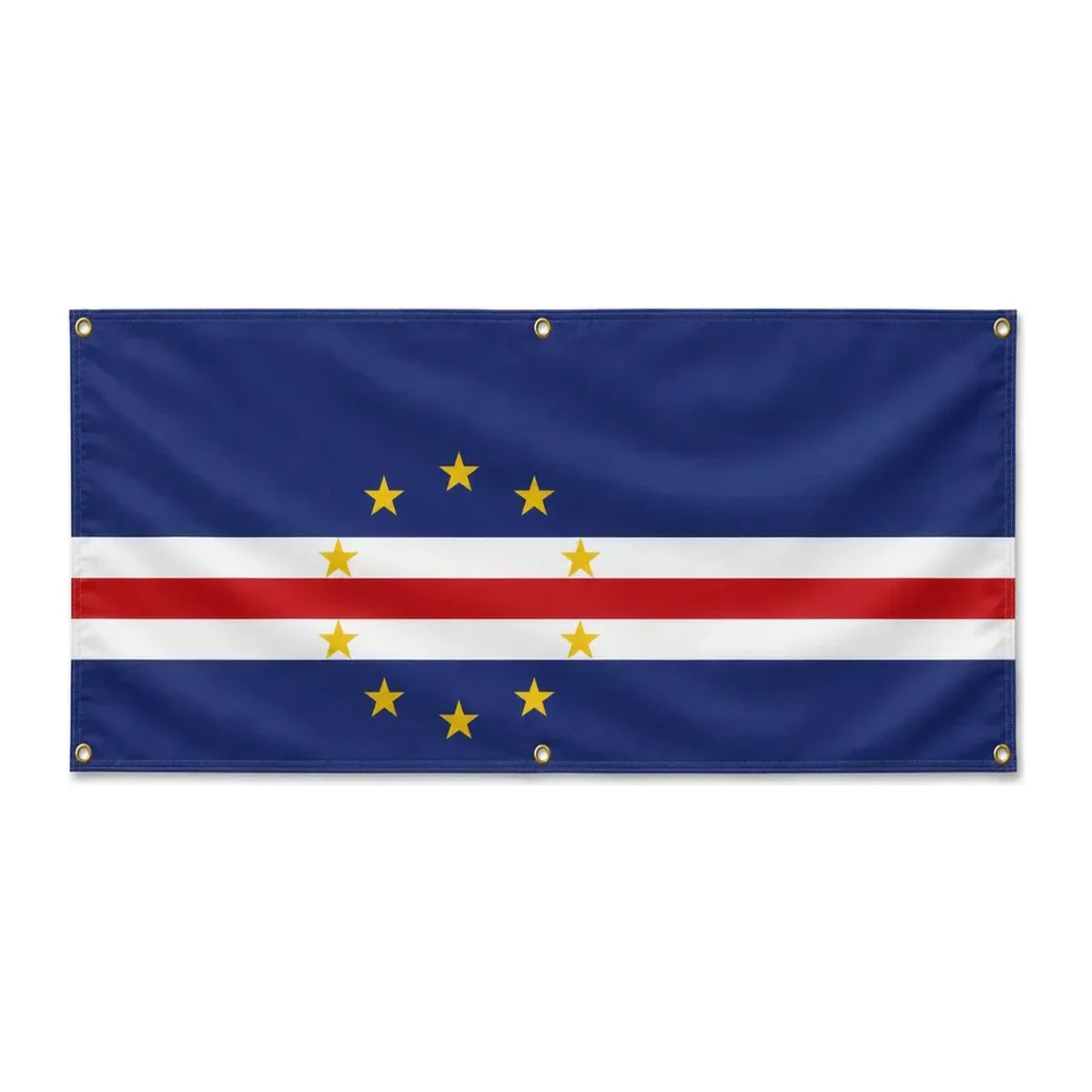 Drapeau cap-vert polyester résistant usage extérieur