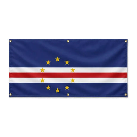 Drapeau cap-vert polyester résistant usage extérieur