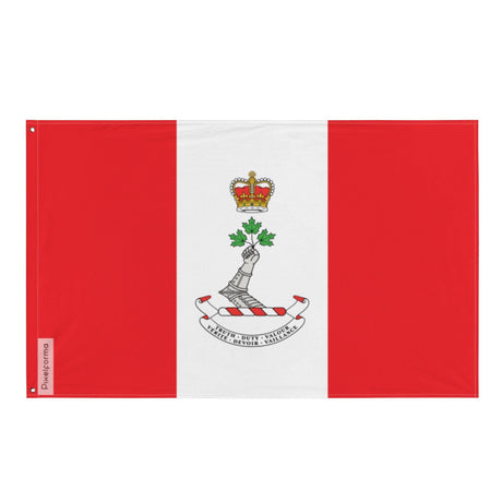 Drapeau du Collège militaire royal du Canada en plusieurs tailles 100 % polyester Imprimer avec Double ourlet - Pixelforma 
