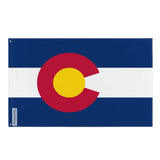 Drapeau du Colorado en plusieurs tailles 100 % polyester Imprimer avec Double ourlet - Pixelforma 