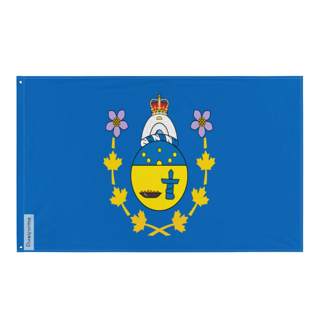 Drapeau du commissaire du Nunavut en plusieurs tailles 100 % polyester Imprimer avec Double ourlet - Pixelforma