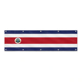 Drapeau du Costa Rica grand format XL en polyester avec dix œillets