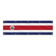 Drapeau du Costa Rica grand format XL en polyester avec dix œillets