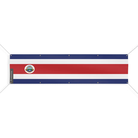 Drapeau du Costa Rica 10 Oeillets en plusieurs tailles - Pixelforma 