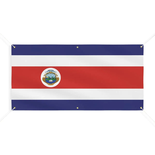 Drapeau du Costa Rica 6 Oeillets en Plusieurs Tailles (M) - Pixelforma 