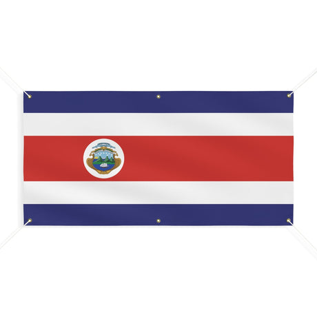 Drapeau du Costa Rica 6 Oeillets en plusieurs tailles - Pixelforma