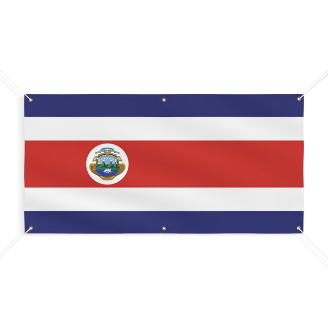 Drapeau du Costa Rica 6 Oeillets en plusieurs tailles - Pixelforma