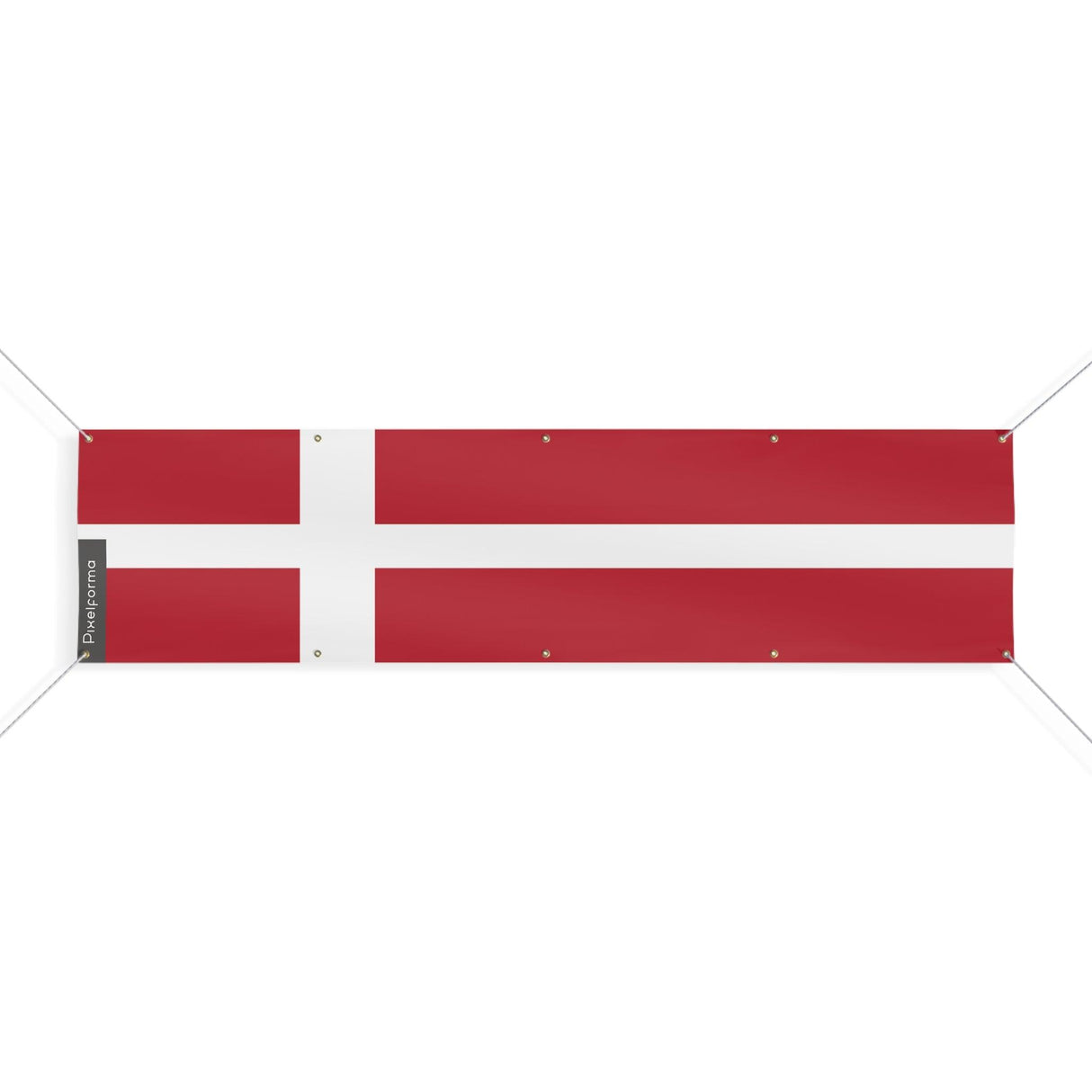 Denmark Flag 10 Eyelets in Multiple Sizes