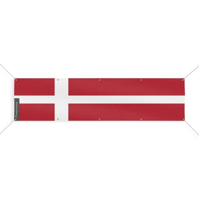 Drapeau du danemark 10 oeillets en plusieurs tailles (xl) - pixelforma