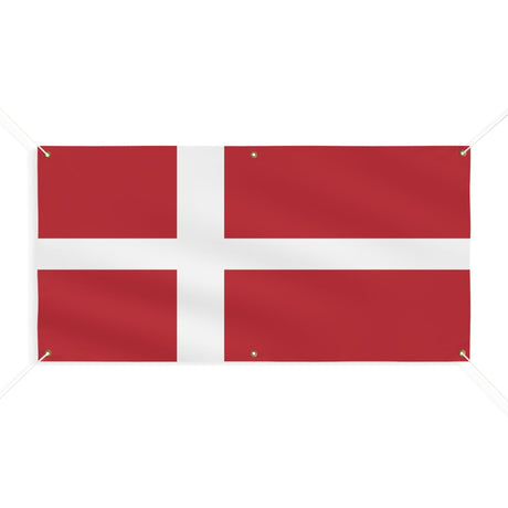 Drapeau du Danemark 6 Oeillets en plusieurs tailles - Pixelforma 