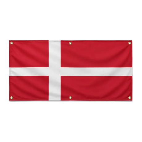 Drapeau danemark polyester résistant usage extérieur
