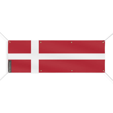 Drapeau du Danemark 8 Oeillets en plusieurs tailles - Pixelforma