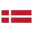 Drapeau danemark polyester résistant avec 8 œillets