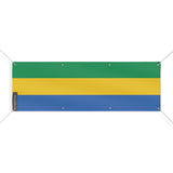 Drapeau du Gabon 8 Oeillets en plusieurs tailles - Pixelforma