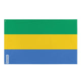 Drapeau du gabon polyester résistant plusieurs modèles