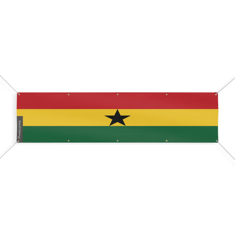 Drapeau du Ghana 10 Oeillets en plusieurs tailles - Pixelforma