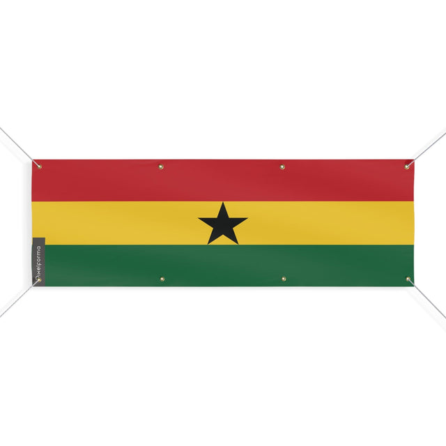 Drapeau du Ghana 8 Oeillets en plusieurs tailles - Pixelforma 