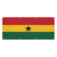 Drapeau ghana polyester résistant œillets usage extérieur