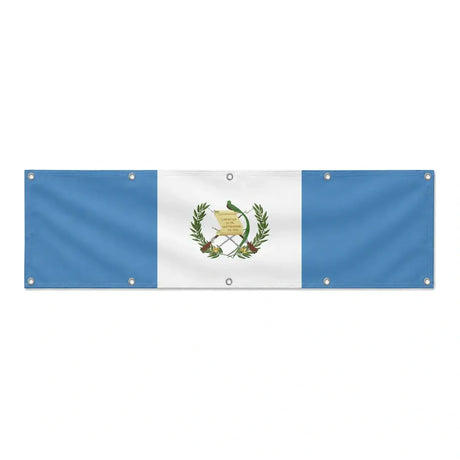Drapeau du Guatemala grand format XL en polyester avec dix œillets