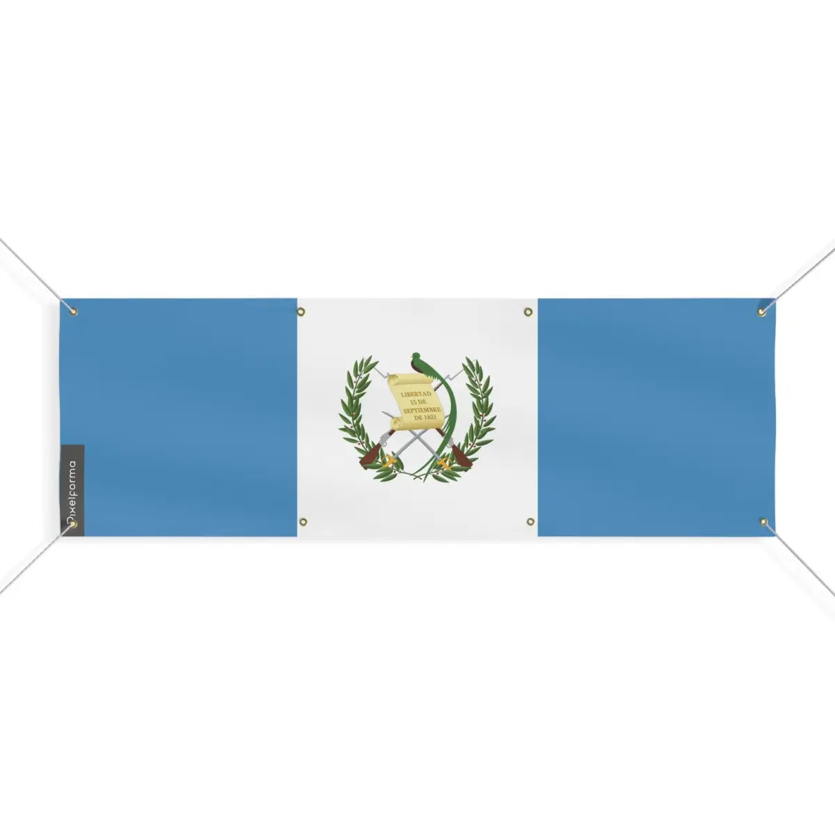 Drapeau du Guatemala 8 Oeillets en Plusieurs Tailles (L) - Pixelforma 