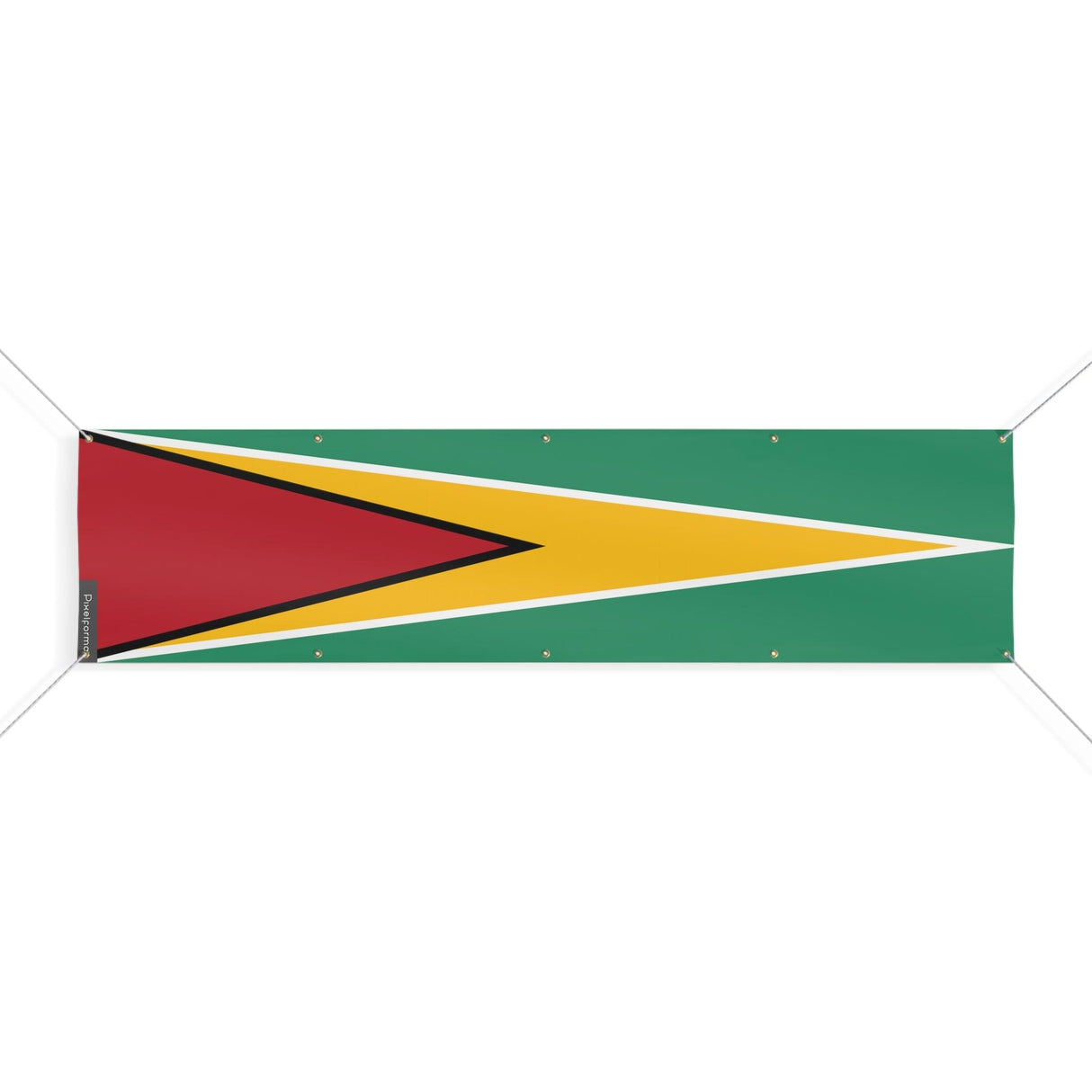 Drapeau du Guyana 10 Oeillets en plusieurs tailles - Pixelforma 