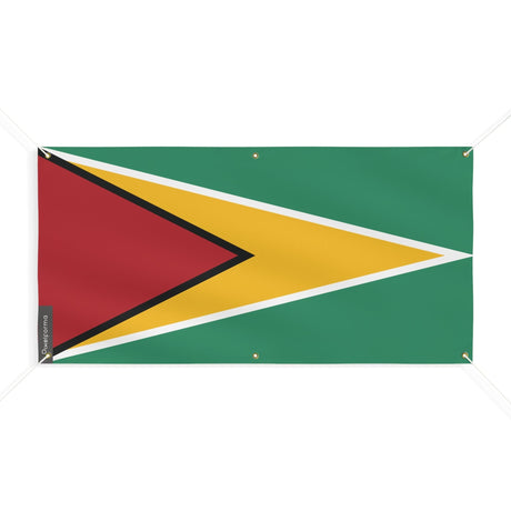 Drapeau du Guyana 6 Oeillets en plusieurs tailles - Pixelforma 