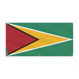 Drapeau du Guyana 6 Oeillets en plusieurs tailles - Pixelforma