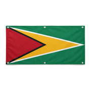 Drapeau guyana polyester résistant pour extérieur durable