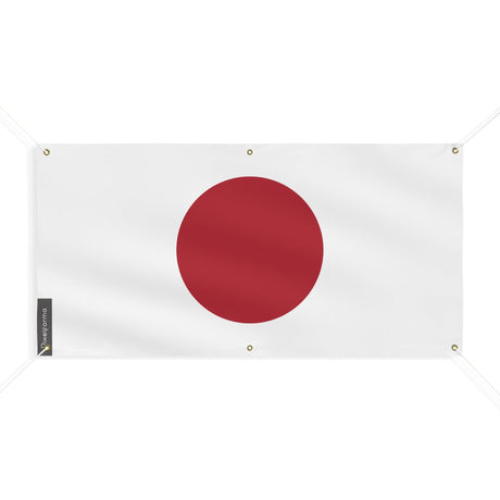 Drapeau du Japon 6 Oeillets en plusieurs tailles - Pixelforma 