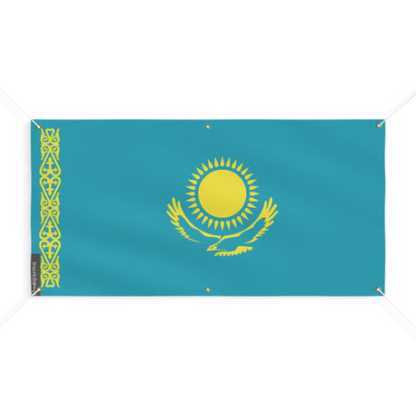 Drapeau du Kazakhstan 6 Oeillets en plusieurs tailles - Pixelforma