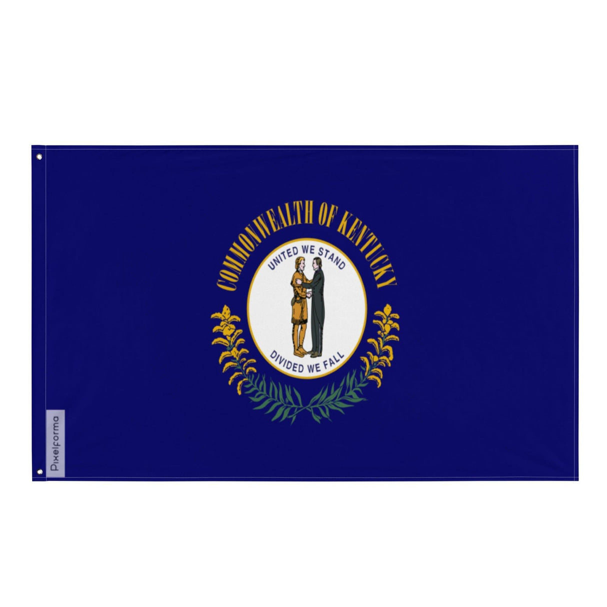 Drapeau du Kentucky en plusieurs tailles 100 % polyester Imprimer avec Double ourlet - Pixelforma