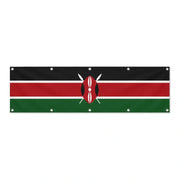 Drapeau du Kenya grand format XL en polyester avec dix œillets