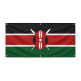 Drapeau kenya polyester résistant avec œillets solides