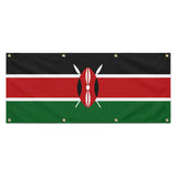 Drapeau kenya en polyester résistant avec 8 œillets robustes
