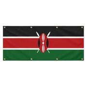 Drapeau kenya en polyester résistant avec 8 œillets robustes