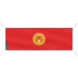 Drapeau du Kirghizistan 8 Oeillets en plusieurs tailles - Pixelforma 