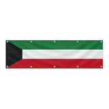 Drapeau du Koweït grand format XL en polyester avec dix œillets